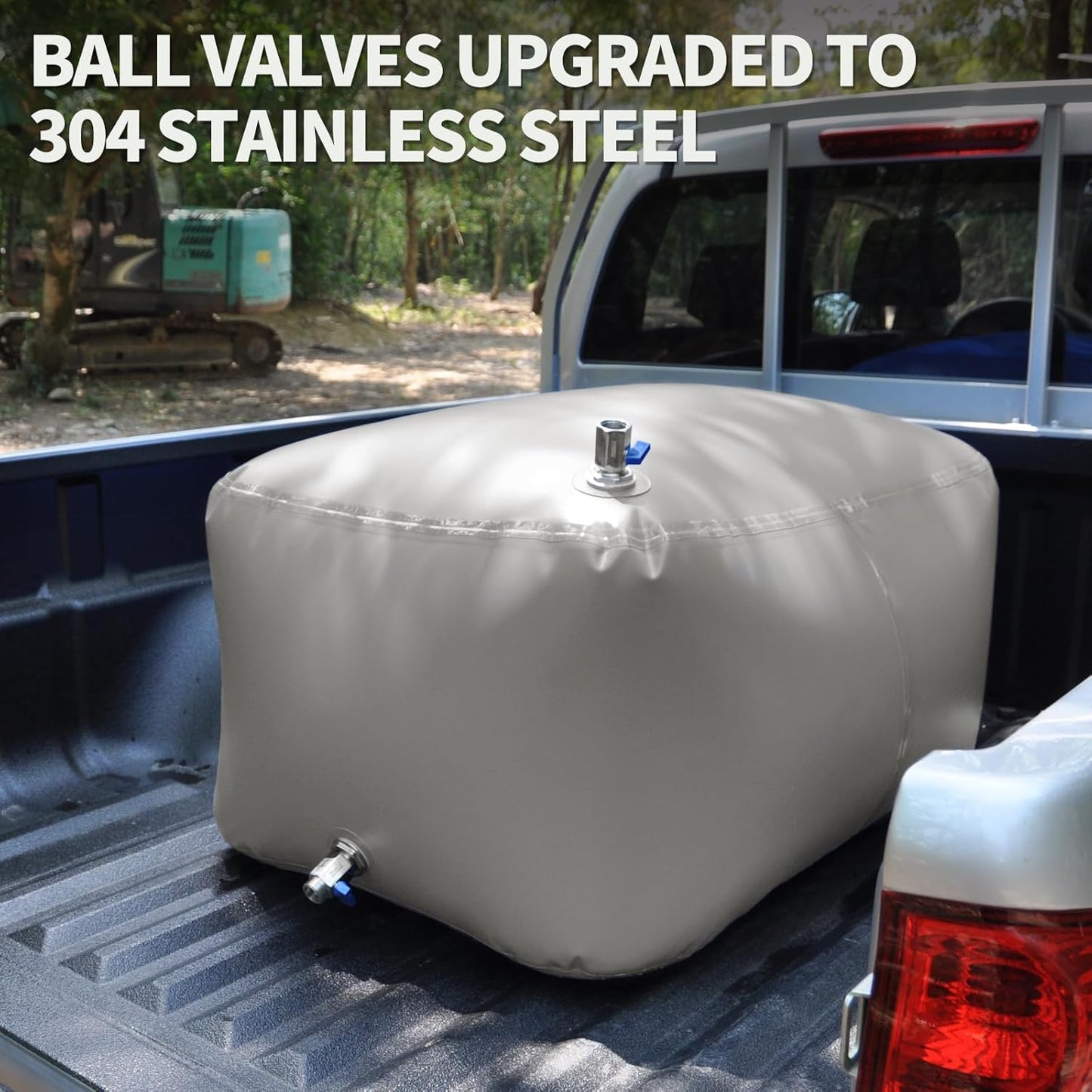 Water Storage Bladder for Drinking, TPU Water Bladder Tank, No BPA & PVC Portable Collapsible Flexible Container for RV Camping, Emergency Water Supply & Irrigation, Food-grade Materials, 100 Gallon