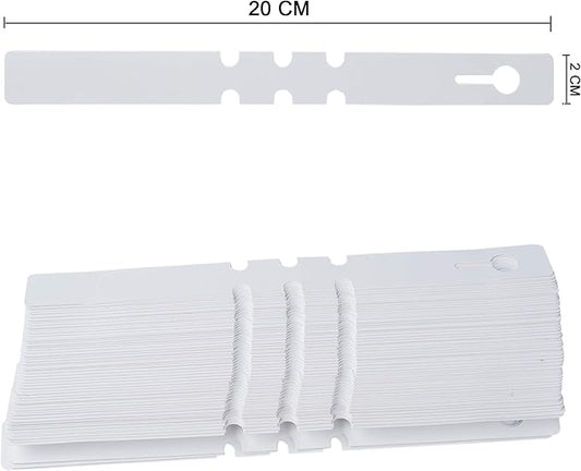 200 Pcs White Plastic Plant Tags with a Marker Pen, Wrap Around Hanging Tree Tags Nursery Garden Labels Waterproof Nursery Garden Stakes, 2x20cm