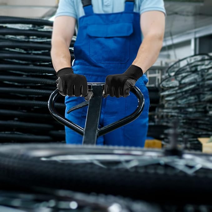 Evridwear Nitrile Coated Work Gloves,Superior Oil Resistance with Grip for Men Women Automotive,Gardening, Mechanic