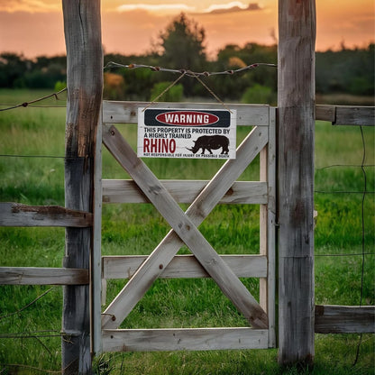 Warning Sign, Bhino Warning Wood Plaque Sign, Funny Door Signs, Decorative Wood Hanging Suspension Plaque, Farmhouse Wooden Wall Decor, Outdoor Hanging Wooden Signs