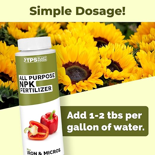 All Purpose NPK Fertilizer, Complete NPK Liquid Plant Food for All Plants, 8 oz (250mL)