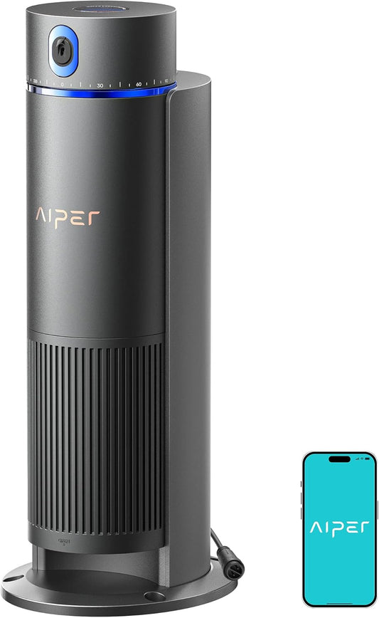 AIPER IrriSense Smart Sprinkler Irrigation System, App-Controlled, Custom Watering Map & Schedule, DIY Install, Covers up to 4,800 sq.ft., Weather Adaptive & Water-Saving, Gray