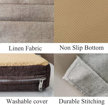 Bench Seat Memory Foam Chair Pads Non-Slip Rubber Back Indoor Swing/Settee Cushion 40 x 16 inch