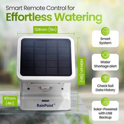 BALDR Automatic Solar Plant Watering System - WiFi Solar Drip System & App-Controlled Water Pump with Timer - Indoor Solar Power Irrigation System Smart Scheduling for House Plants While You are Away