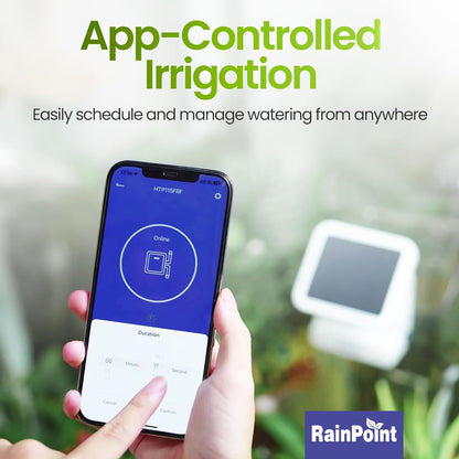 BALDR Automatic Solar Plant Watering System - WiFi Solar Drip System & App-Controlled Water Pump with Timer - Indoor Solar Power Irrigation System Smart Scheduling for House Plants While You are Away