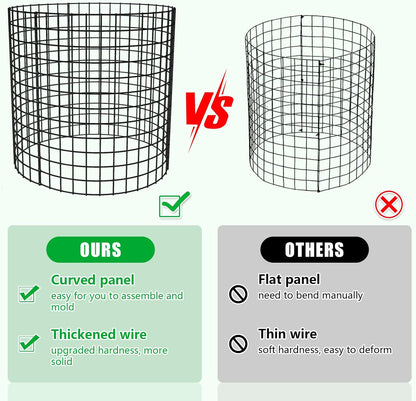 5 Pack Plant Protector from Animals, 17x14 inch Wire Plant Cages Mesh Plant Cage Garden Plant Protector, Sturdy Bunny Barricades Chicken Wire Cloche Plant Protectors for Keeping Bunny Animals Out