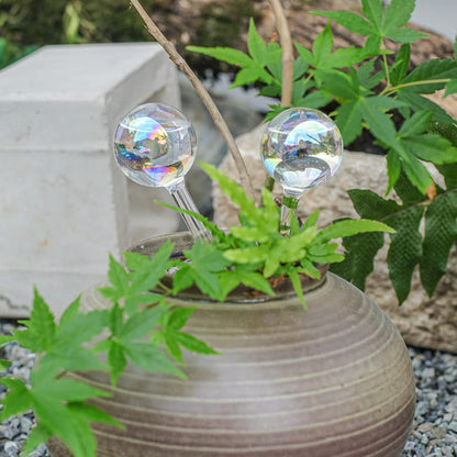 3Pcs Small Watering Globes Colorful Small Plant Watering Globes Plant Watering Globes Hand Blown Glass Indoor Plant Watering Globes
