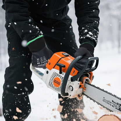 Waterproof Work Gloves for Men and Women, Hycool Thermal Insulated Freezer Rubber Coated Gloves,Super Grip L6201