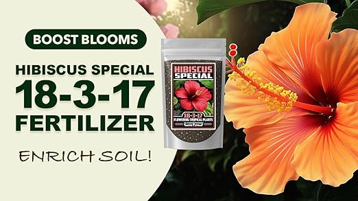 Fertilizer Commercial Grade | Tropical Flower Special 18-3-17 | 3 Pounds | Custom Professional Mix Blend | 90-Day, Buds & Blooms | Balanced NPK Formula for Hibiscus & Orchids | Controlled Release Feed