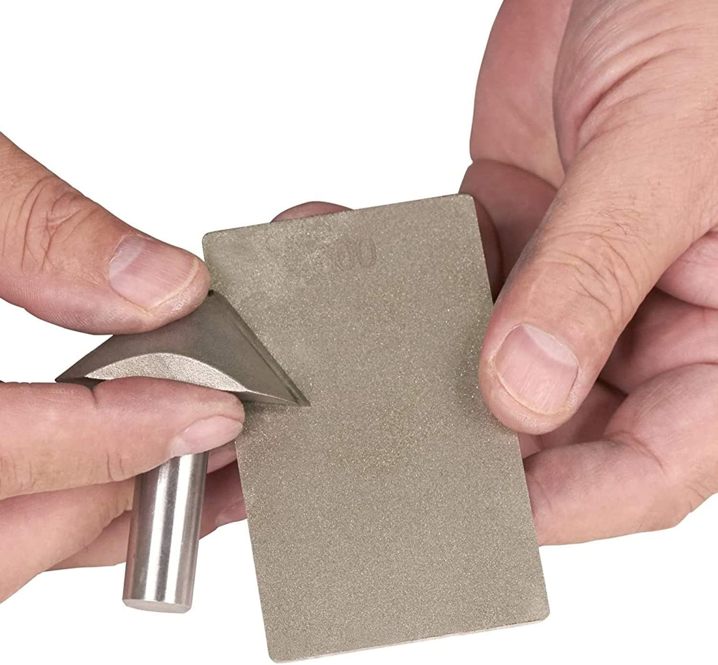 Trend Complete Diamond Sharpening Kit: Double-Sided Credit Card Stone & Mini Taper File w/ Lapping Fluid, Cleaning Block, Instructional DVD & Guide, DWS/KIT/C