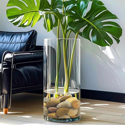 20 lbs River Rocks for Plants, 1-2 Inch Decorative Pebbles Stones for Landscaping Garden Painting Crafting Walkways and Outdoor Yard