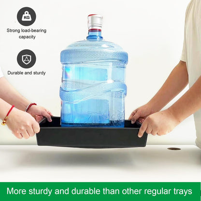 Seed Starter Tray, 10 Packs Plant Tray, Durable Plastic Growing Trays, Stackable Seedling Starter Trays Perfect for Indoor, Outdoor, Greenhouses, 16.5" L x 13.2" W x 2.8" H - Black