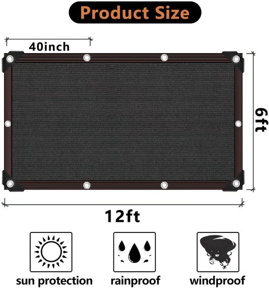 Shade Cloth - 70-90% Sunblock Net for Garden Patio,Shade Sails for Plants Greenhouse Outdoor Pergola Lawn Sun Shade Cloths for Kennel Chicken Coop Easier to Hang Shade Net Cover