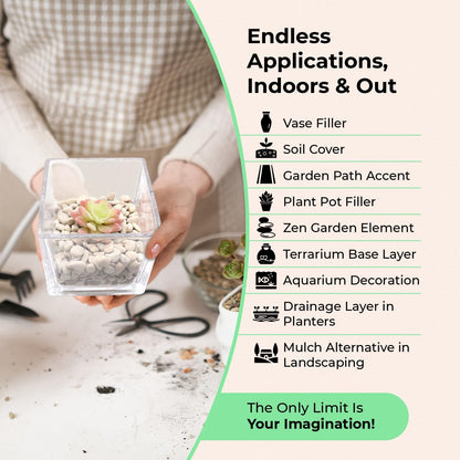 Rocks for Plants.Red Color Decorative Pebbles. 1/5 Inch 2 lbs. for Garden, Landscaping, Indoor, Vase fillers, Crafting, Succulents, pots, Plants (Mini, RED, 2)