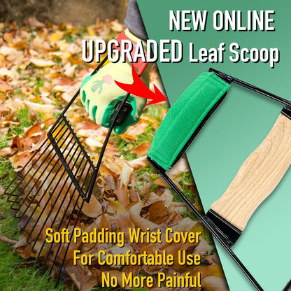 Steel Leaf Scoops, Hand Rakes for Picking Up Leaves, Sturdy Garden Large Leaf Grabber Leaf Rake for Picking up Leaves, Collect Garbage and More