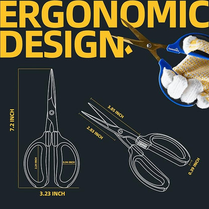 Plant scissors 60mm Gardening Shears (Titanium plated coating Bonsai Scissors) Practical and Light Pruning Shear,plant shears pruning indoor & outdoor