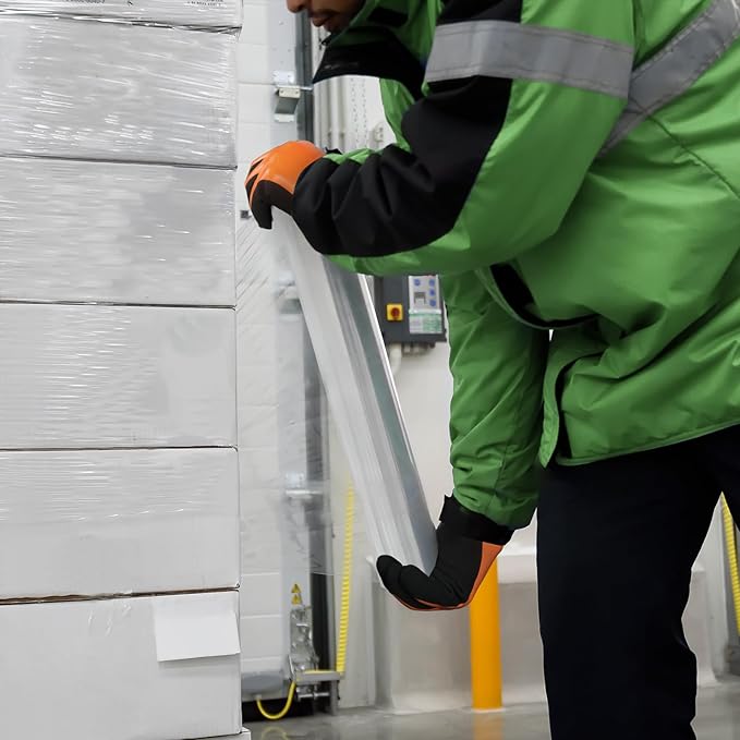 Kebada T1 3 Pairs Waterproof Winter Work Gloves for Men and Women, Warm Work Gloves for Cold Weather, Thermal Insulated Freezer Gloves, 100% Latex Coating & Super Grip, Unisex, X-Large