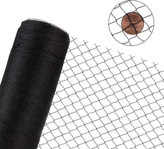 50X50 FT Bird Netting for Chicken Coop, 1 in Mesh, Woven Chicken Netting Roof Mesh Cover Garden Protection for Vegetables, Blueberry, Strawberry Plants, Fruit Trees.