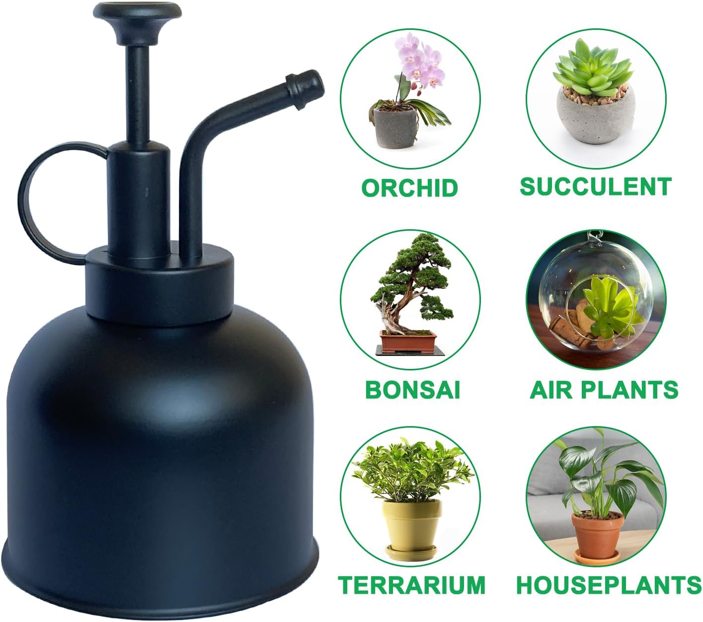 Plant Mister Spray Bottle Stainless Steel Plant Sprayer, Small Watering can Plant Spray Bottle Modern Gardening Tools for Indoor Potted Plants Watering and Spraying