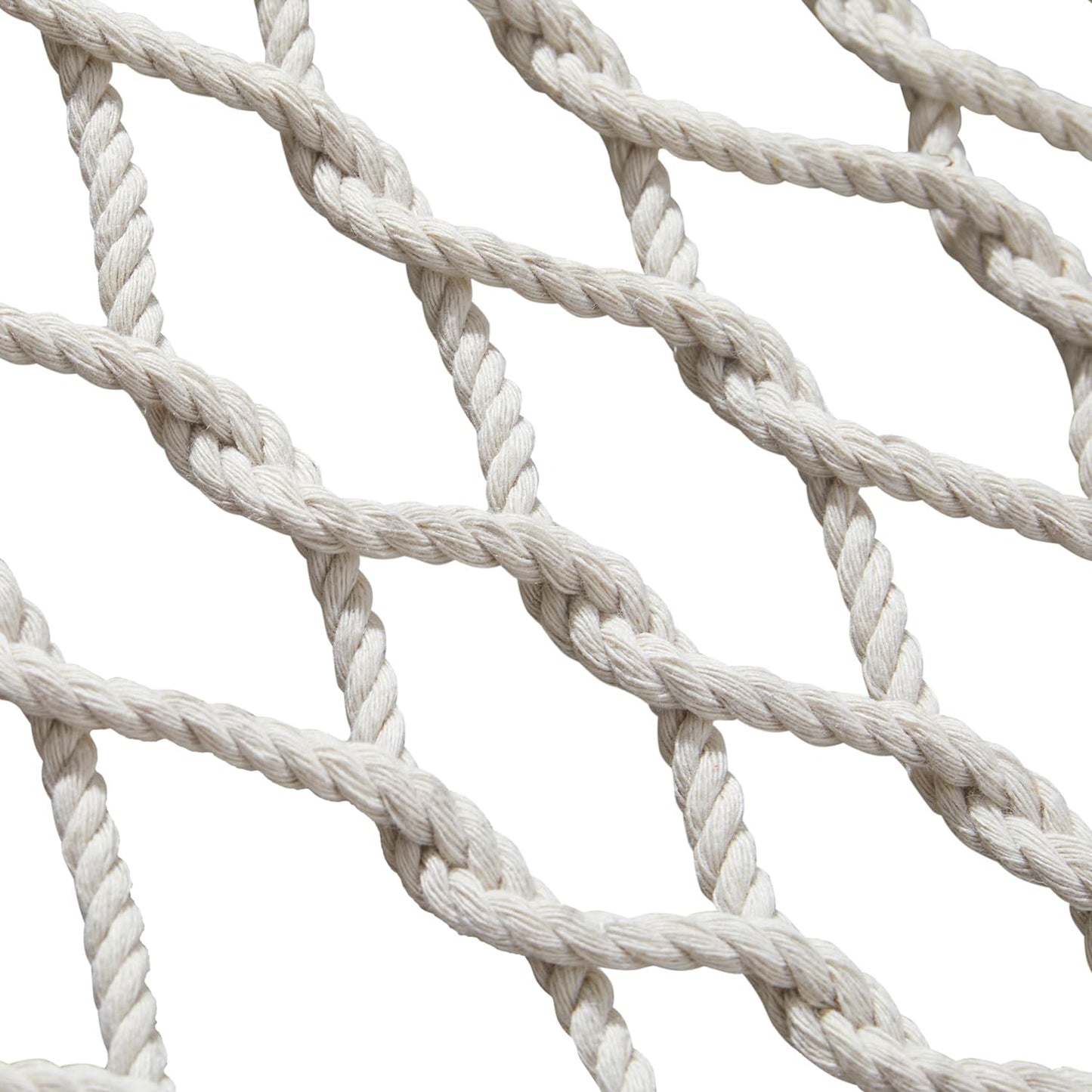 PNAEUT Double Hammocks for Outside, 13ft Traditional Rope Hammock for 2 Person with Hardwood Spreader Bar and Carrying Bag, 475 lbs Capacity (Beige)