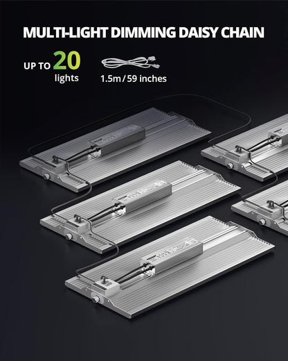 VIPARSPECTRA XS2500 Grow Lights for Seed Starting, 250W Dimmable LED Grow Light with Samsung LM301H Diodes, Dimming Daisy Chain Grow Lights for Indoor Plants Veg Bloom Full Spectrum for 4x2/3x3 Tent