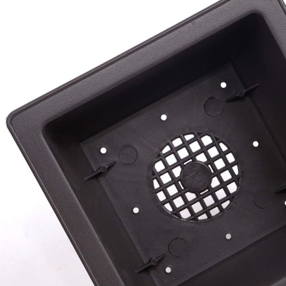 KINJOEK 15 PCS 6.7 Inch Plant Pot, Square Plastic Bonsai Training Pots, Flower Succulent Pots Container for Garden, Indoor, Home Decorative