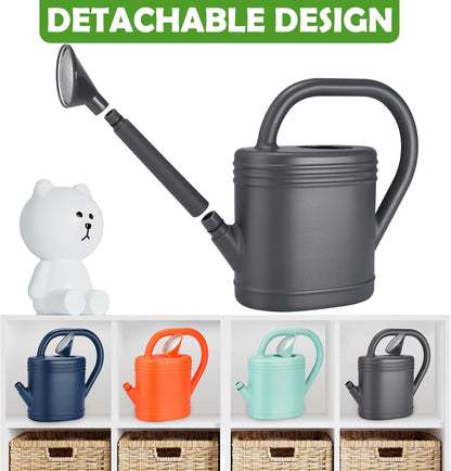 1 Gallon Watering Can for Indoor Plants, Garden Watering Cans for Outdoor Plant House Flower, Modern Plant Watering Can Large Long Spout with Sprinkler Head