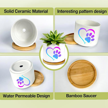 Love Dog Claw Planter Pots,Dog Loves Gifts for Women/Men/Housewarming/Wedding/Festival Birthday Gifts Planter Pots,Outdoors/Indoors,Window Decor,Garden Decor,Yard Decor,Home Decor,Office