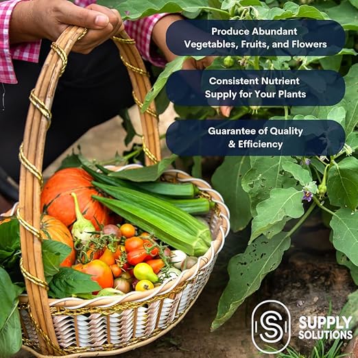 Supply Solutions 16-16-16 Complete Lawn & Garden All Purpose Granular Fertilizer - The Ultimate Plant Food for Lush Greenery & Vibrant Blooms - for All Plants, Vegetables, Fruits, and Berries - 10lbs