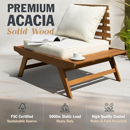 IDZO Armless Club Chairs Design Heavy Duty 400lbs Capacity Elegant Patio Bistro Set 3 Piece Outdoor