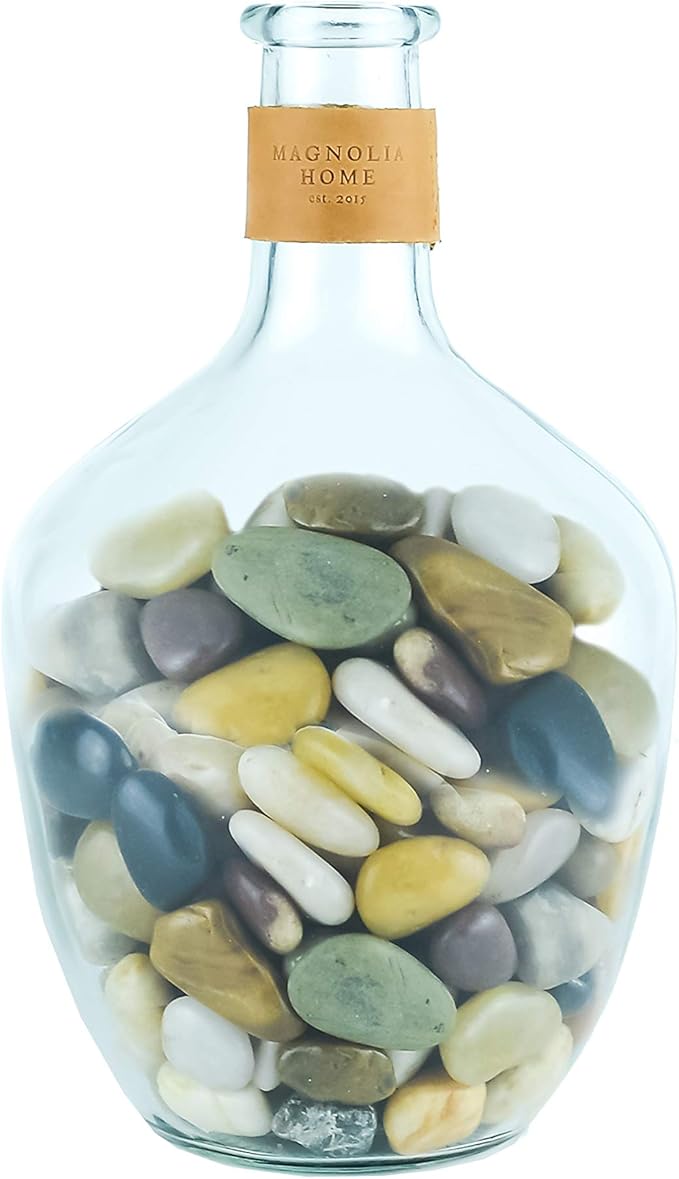 2 lbs Approx. 35 River Rocks Stones for Plants Pebbles for Indoor Plants | Aquarium Fish Tank Rocks | Polished Decorative Rocks for Vases (1.6-2.4 Inches)