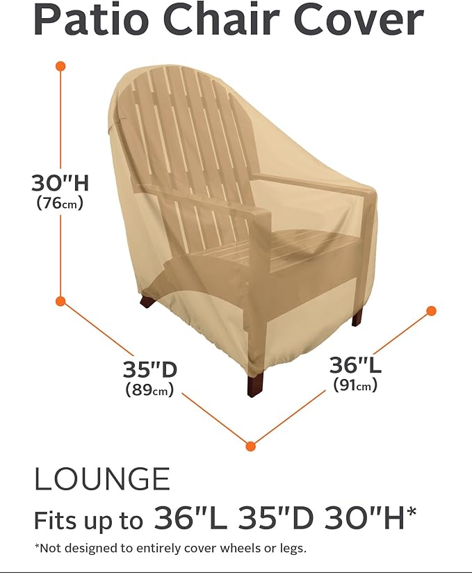 Classic Accessories Terrazzo Patio Lounge Chair Cover, Patio Furniture Covers