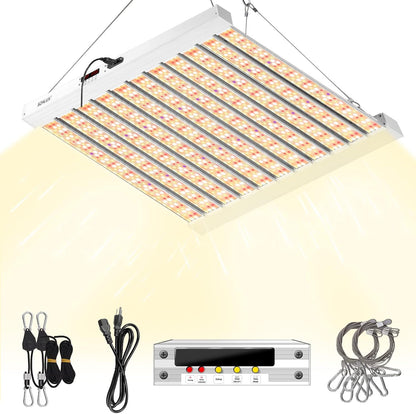 SZHLUX 500W LED Grow Light 4x4/5x5ft with Timer and Temp Control, Full Spectrum Grow Lamp with 1056 Diodes,Indoor Plants for Seedling Veg and Bloom Grow Light