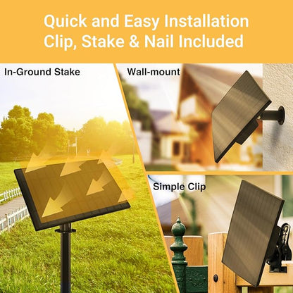 DAYBETTER 100ft Solar String Lights Outdoor Waterproof 50 Bulbs 2700K Warm White Outdoor String Lights Solar Powered 5W Solar Panel, 12+ Hours Runtime Luces solares automáticas