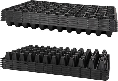 72 Cell Seed Trays, Thick Durable 72 Cell Plug Tray Seedling Plastic Nursery Tray for 1020 Flat Germination (10-Pack, 21"×11", 1.81" Height, Low)