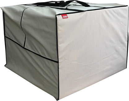 Outdoor Square Cushion/Cover Storage Bag, Protective Zippered Storage Bags with Handles, 32''L x 32''W x 24''H Beige