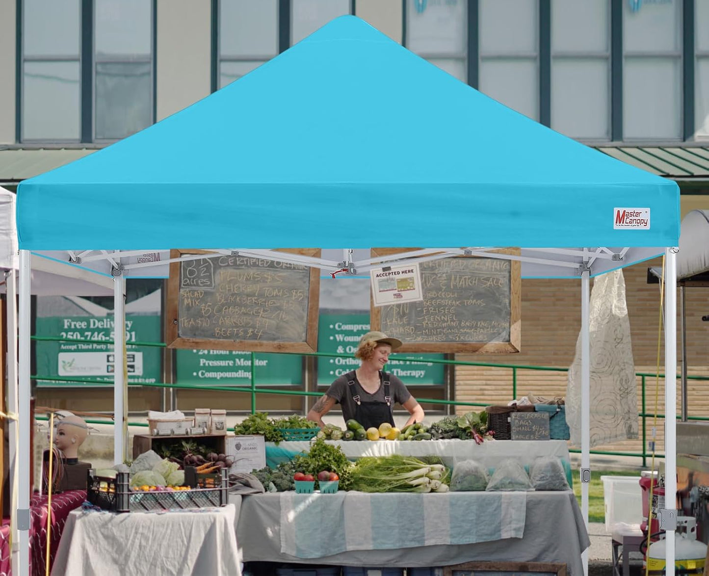 MASTERCANOPY Pop Up Canopy Tent Commercial Grade 10x10 Instant Shelter (Sky Blue)