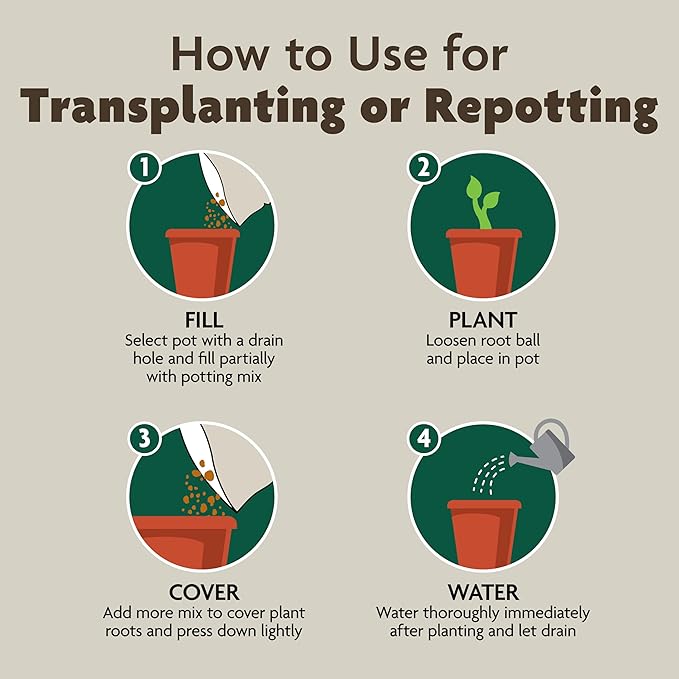 Miracle-Gro Organic Indoor Potting Mix, Protects Against Over and Under Watering, for Indoor Container Plants, Houseplants and Starter Plants, OMRI Listed, 8 qt., 3-Pack