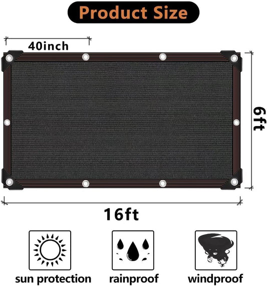 Shade Cloth - 70-90% Sunblock Net for Garden Patio,Shade Sails for Plants Greenhouse Outdoor Pergola Lawn Swimming Sun Shade Cloths for Kennel Chicken Coop Easier to Hang Shade Net Cover…