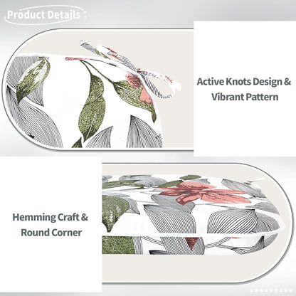 Indoor/Outdoor Chair Cushions 16x17 Inch, Patio Chair Cushions with Ties, All Weather Seat Cushions for Patio Furniture Home Garden Chair Use, Set of 4, Clemens Noir Pink