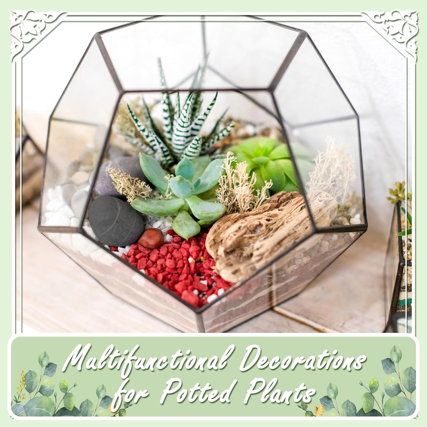 11LB Stone Pebbles River Rocks, 100% Natural Hand-Picked Premium Decorative Pebbles, Ideal for Garden Landscaping, Home Decor, Aquariums, Painting, Crafting and Gifts, Onyx Black