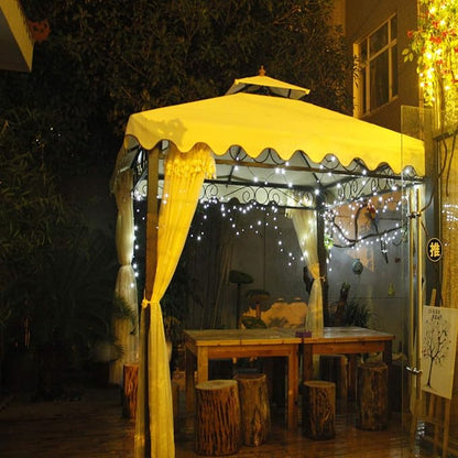 Solar String Lights 2 Pack, Outdoor Light Total 400 LED 144FT Solar Christmas Lights 8 Modes Oudoor Waterproof for Tree Patio Yard Garden Christmas Parties Decoration (White)