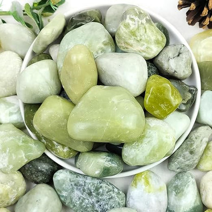 20lbs Jade River Rocks for Landscaping, 2-3 Inch Natural Pebbles for Indoor Plants, High Polished Decorative Stones Vase Filler Fish Tank Aquariums Garden Outdoor and Indoor DIY