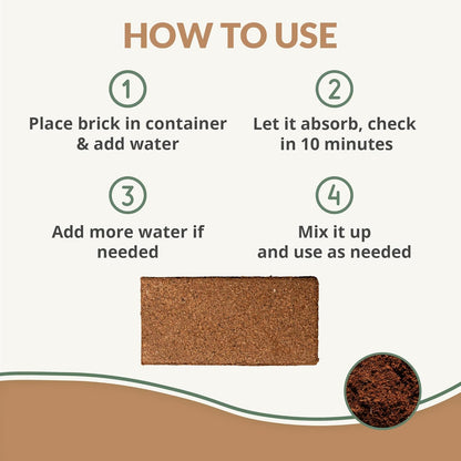 Worm Bliss (1 Qt) + Coco Coir Brick (650gms) + Char Bliss (1 Qt) - Organic Coco Coir for Plants - Worm Castings & Biochar for Plants - Organic Fertilizer & Soil Amendment Bundle - Potting Soil Mix