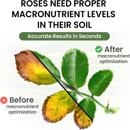 Complete Garden Soil Test Kit – Easy to Use Sensitive Soil Tester for Garden Nutrients, Soil pH Tester, Nitrogen, Phosphorous, & Potassium – Soil Testing Kit for Gardening – Lab at Your Fingertips