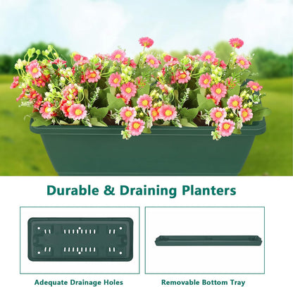 OYEAL Raised Garden Bed 4 Tier Vertical Garden Planters Indoor Outdoor Raised Planter Box with Legs Elevated Herb Garden Planter for Flowers Vegetables Plants, Green