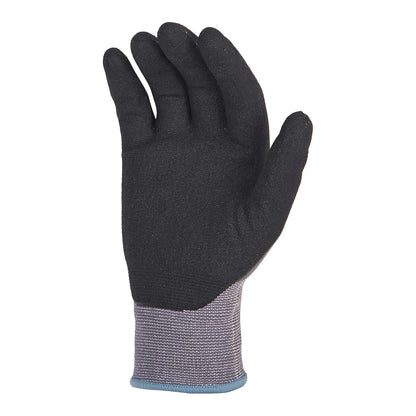 Amazon Basics Micro-Foam Nitrile Coated Work Gloves, Nylon Liner Fiber, Touch Screen, Grey, Size 7/S, 12-Pair