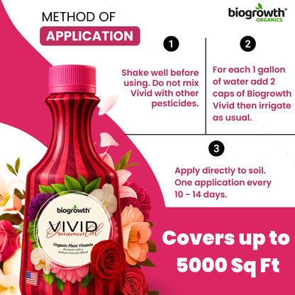 Concentrated Liquid Enzyme-Based Organic Plant Food | Organic Plant Fertilizer & Bloom Booster | Ideal for Flowers, Fruits & Vegetables, Indoor & Outdoor Gardening (8.45oz)