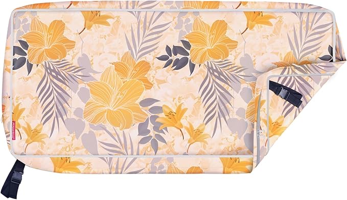 Porch Shield Outdoor Bench Cushion Cover – Waterproof Swing Cushion Cover for Patio Furniture Loveseat (Not Insert) Summer Blossom 48" W x 18" D x 3" H