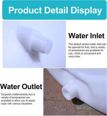 Heavy Duty Water Container Plastic Water Storage Carrier with Tap 50l 80l 110l 200l Water Tank Water Bottle Dispenser for Camping Caravan Hiking Outdoor(Size:50L)